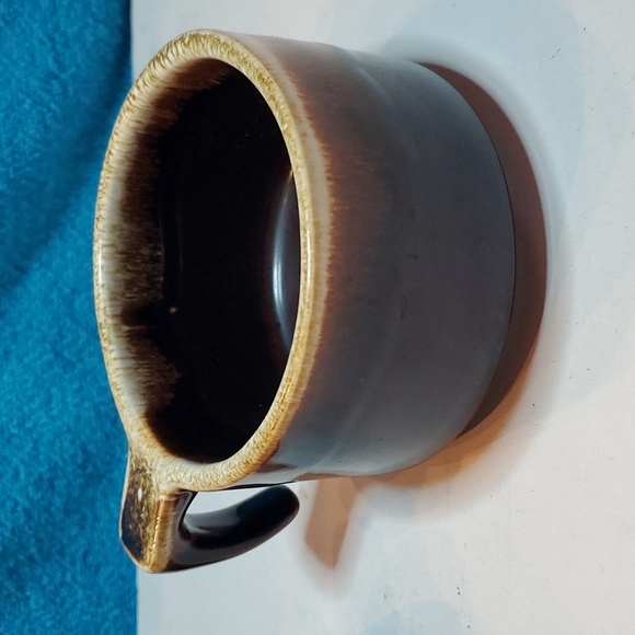 2 Pfaltzgraff Gourmet Brown Drip Glaze Coffee/Tea Mugs Open Handle 3.75" - Picture 5 of 7